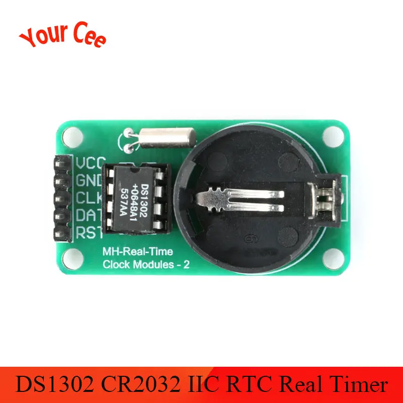 2 шт. DS1302 CR2032 IIC точный RTC таймер в режиме реального времени часы для Arduino AVR ARM PIC