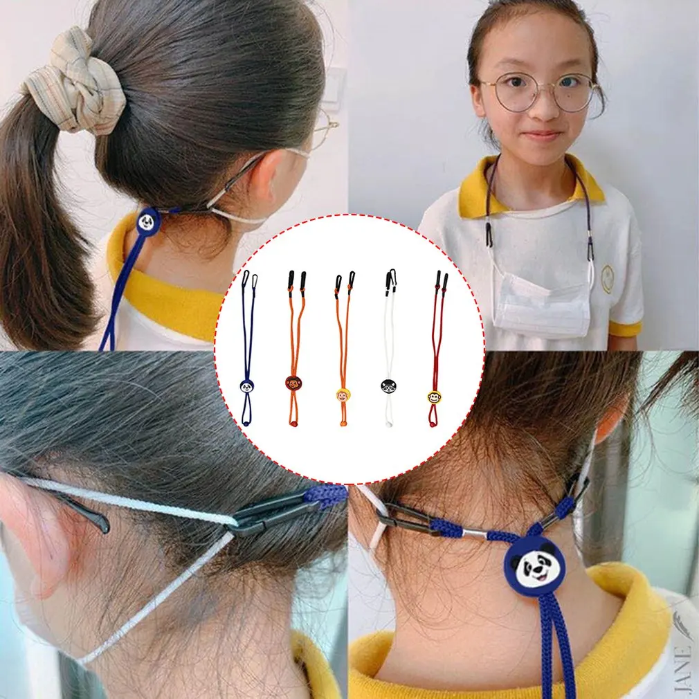 Маска ремешок регулируемый и настраиваемый смешной печати резиновый мультфильм