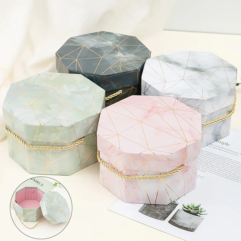 Octagon Jewelry Candy Storage Boxes Valentine's Day Birthday Party Wedding Gift Box