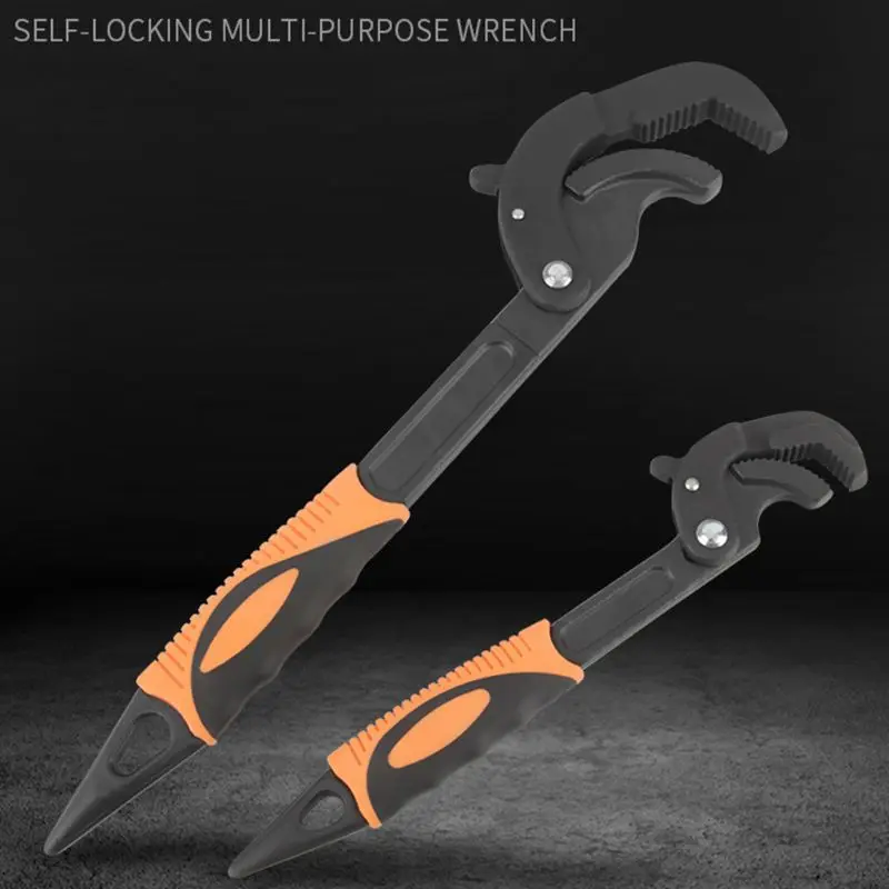 

Universal Key Pipe Self-locking Adjustable Wrench Open End Spanner Set High Hardness Metal Snap N Grip Plumber Multi