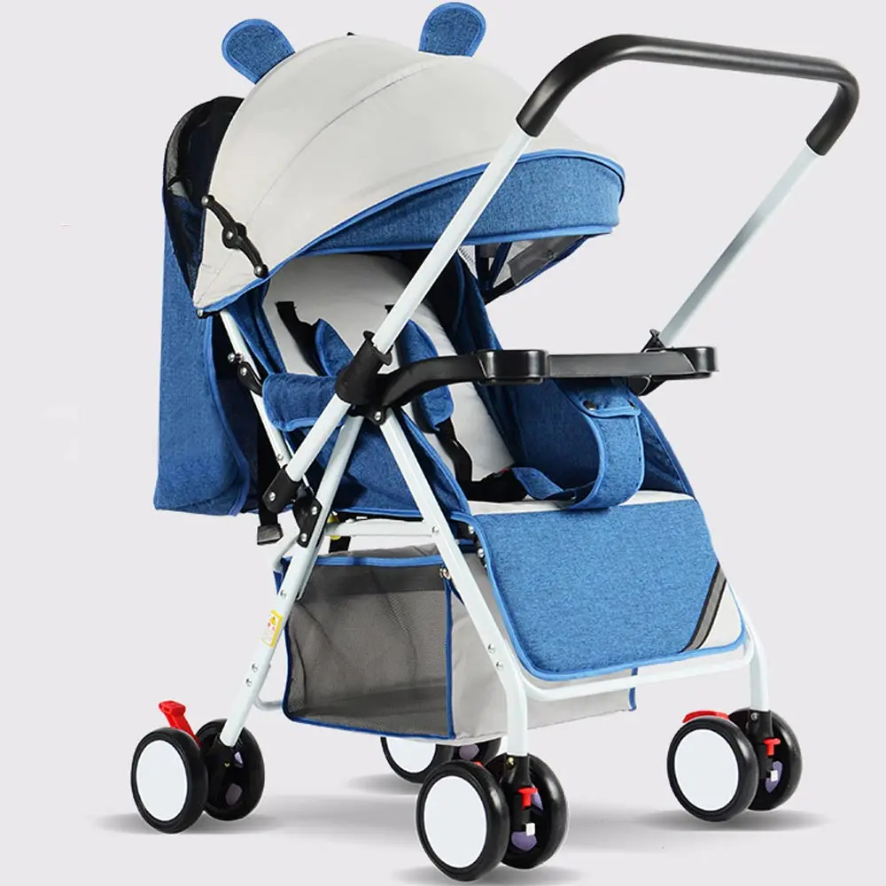 Детская коляска ультра светильник и удобный складной может сидеть лежать на