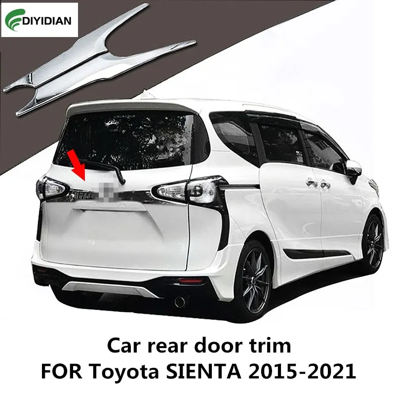 

Car rear door trim strip FOR Toyota SIENTA 2015-2021 special trunk trim strip decoration bright strip carro grain modification