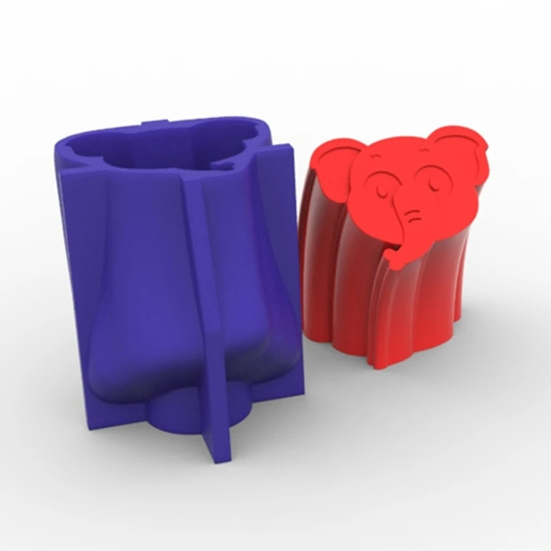 

3D лицо слона, домашние украшения, форма из смолы, орнамент, литье силиконовой формы