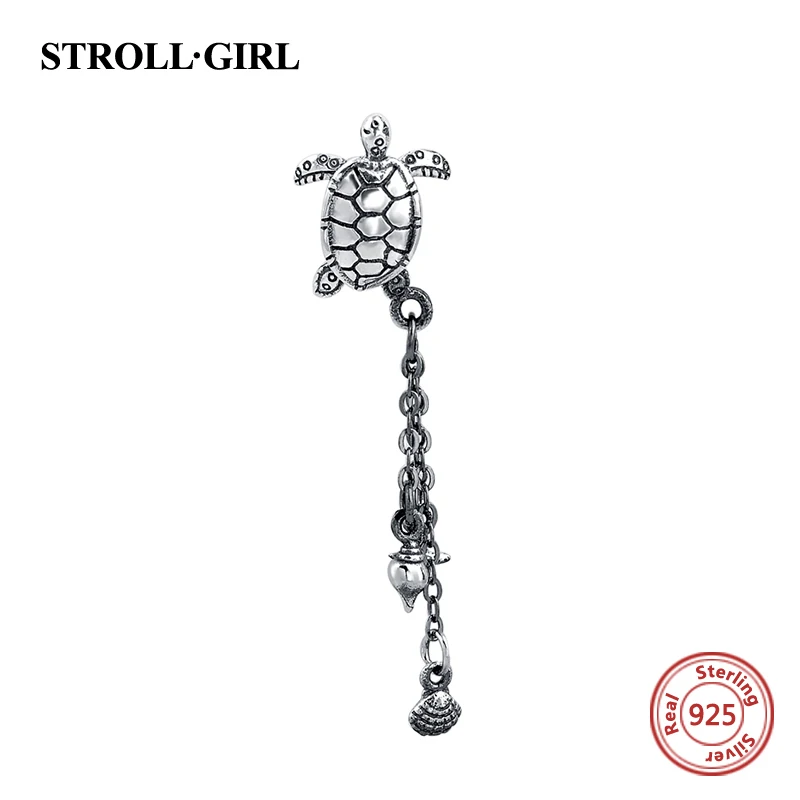 Высокое качество оригинала 925 серебро Европейский животных Черепаха из бисера