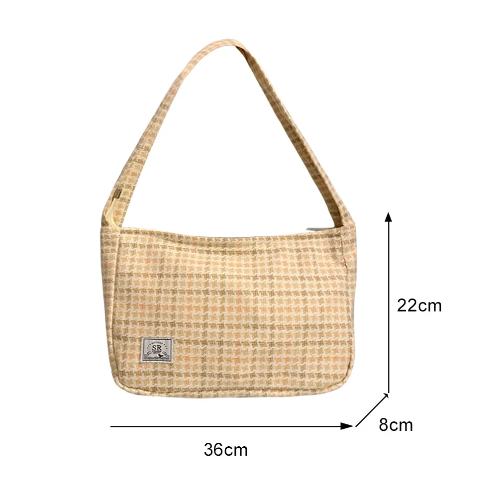 

Simply Crossbody Bags Retro Houndstooth Shoulder Messenger Bag Lady Fashion Travel Small Underarm Handbags for Women 2021