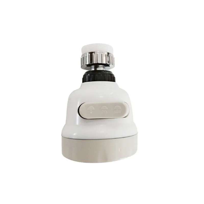 

Faucet pressurized water saver electroplating three adjustment universal rotation spatter proof faucet head