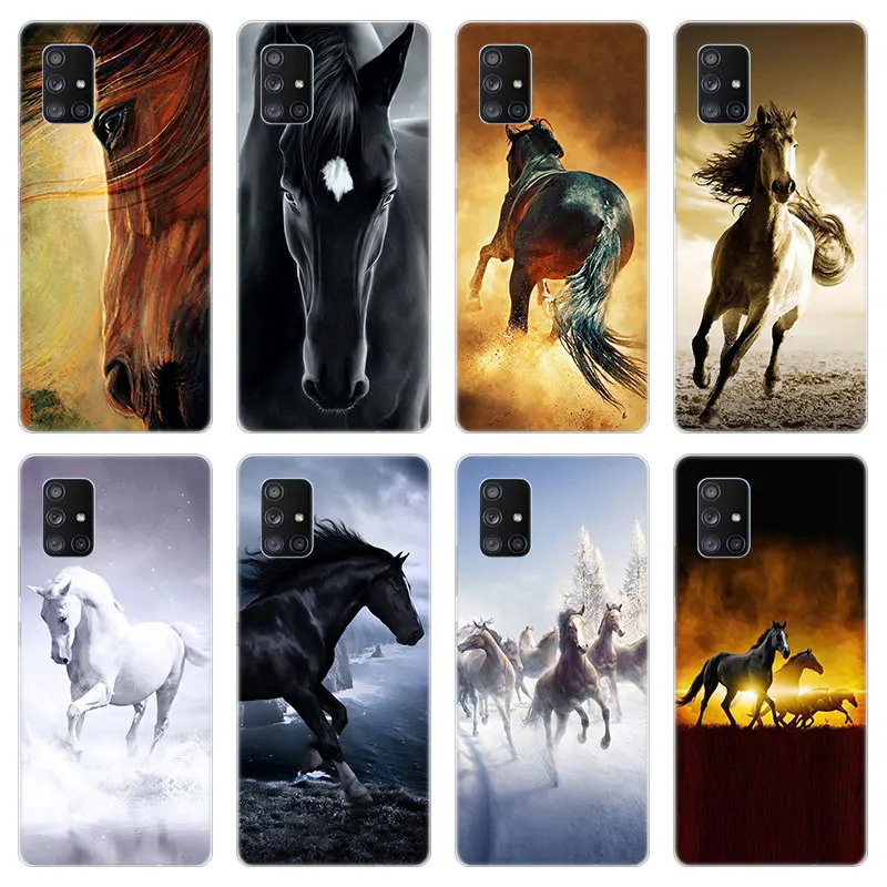 Чехол с лошадьми для Samsung Galaxy A01 Core A10S A11 A20S A20E A21 A30S A31 A41 A42 A50S A51 A70 A71 J3 J5 J7 2017 |
