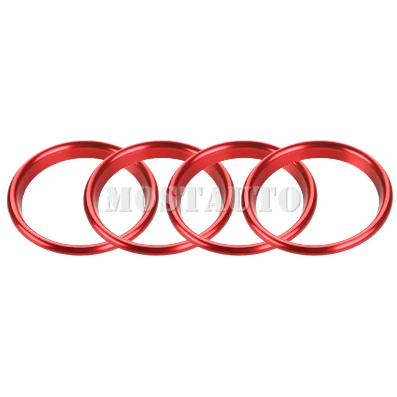 Интерьерная консоль вентиляционное отверстие крышка кольца для Audi A3 S3 2014 2019 4 шт.