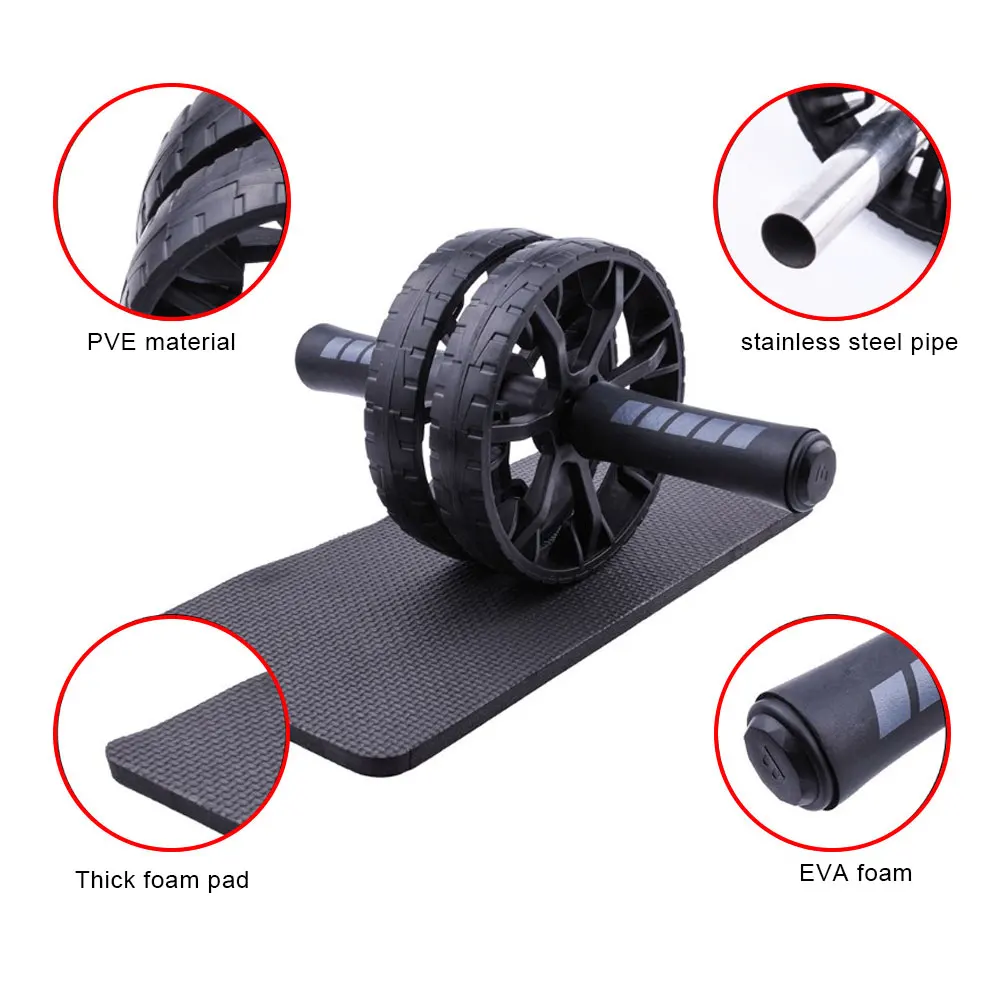 Оборудование для тренировки мышц брюшного Пресс роликовые колеса дома Фитнес