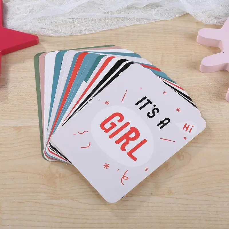 

20 Pcs Month Sticker Baby Photography Milestone Memorial Monthly Newborn Kids Commemorative Card Number Photo Accessories Gifts