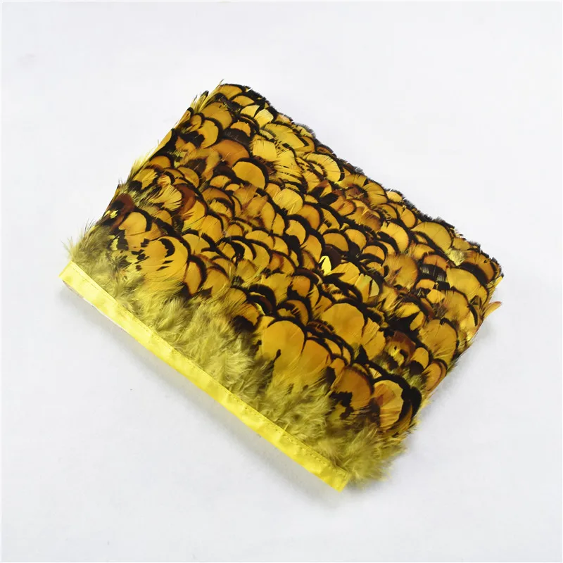 Оптовая продажа длина 10 метров ширина около 5 см красивые перья фазана лента