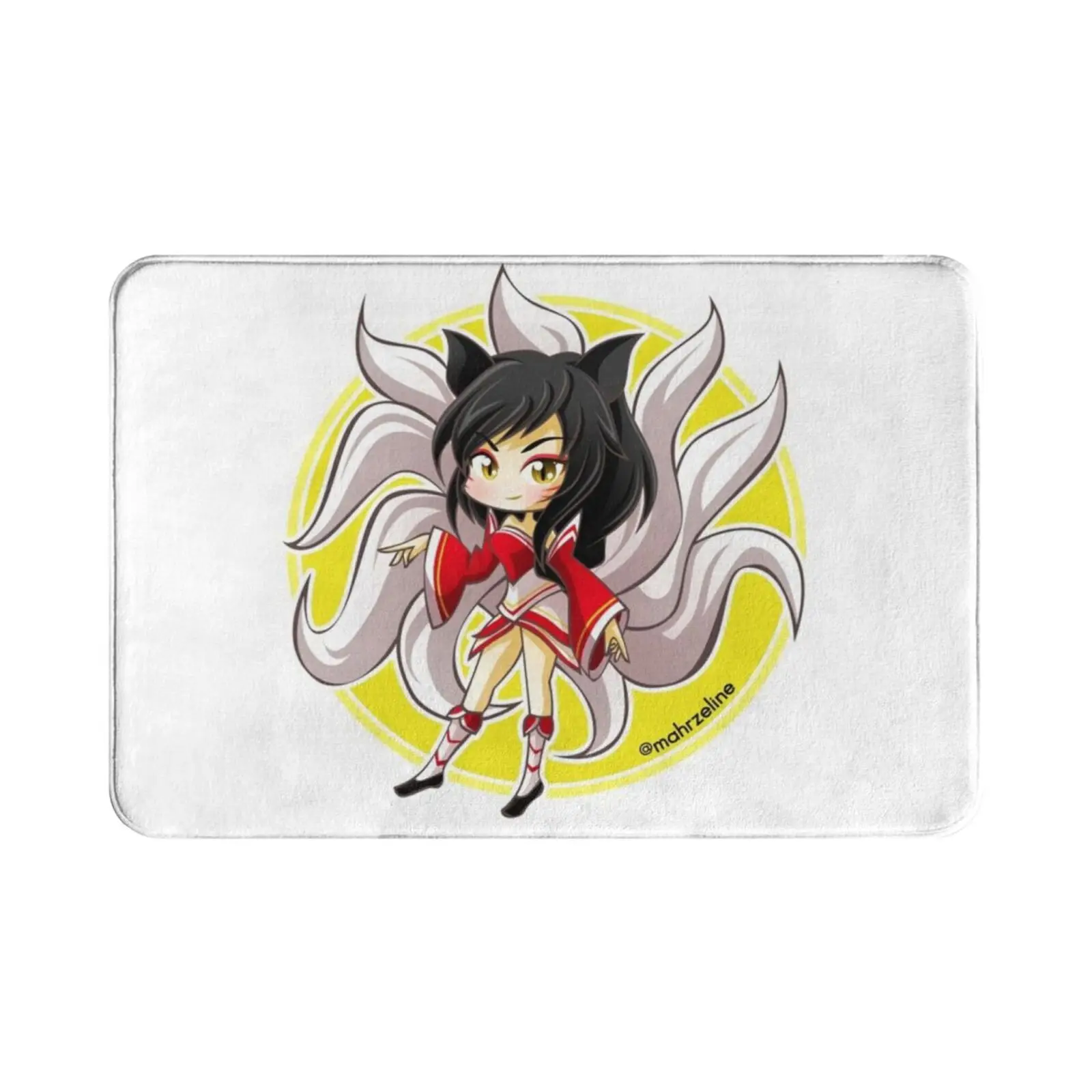 Коврик Ahri коврик подушка Мягкий Нескользящий Riotgames в стиле аниме милый Chibi Kawaii