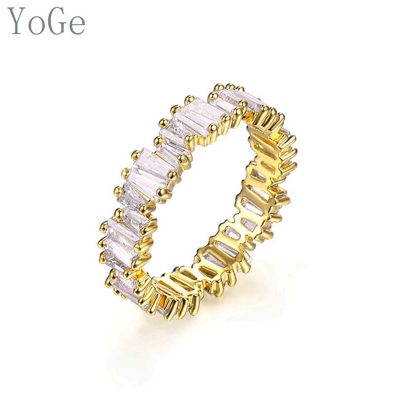 Jessingshow Новый стиль Мода AAA CZ Кольцо Вечности багета вечерние юбилея и & свадебное