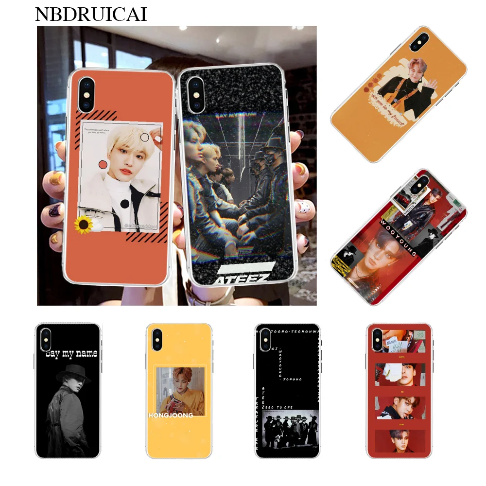 NBDRUICAI ATEEZ HongJoong SeongHWA Роскошный Уникальный Дизайн чехол для телефона iPhone 11 pro XS MAX 8 7 6
