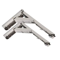 heavy duty polished stainless steel folding shelf bench table folding shelf or bracket long release arm multipurpose folding