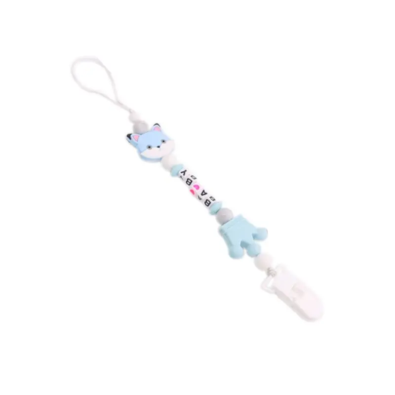

Baby Silicone Anti-chain Cartoon Newborn Pacifier Chain Infants Teething Toy