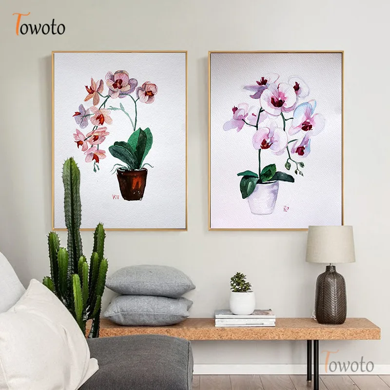 Фиолетовый цветочный принт винтажный постер холст картина современный