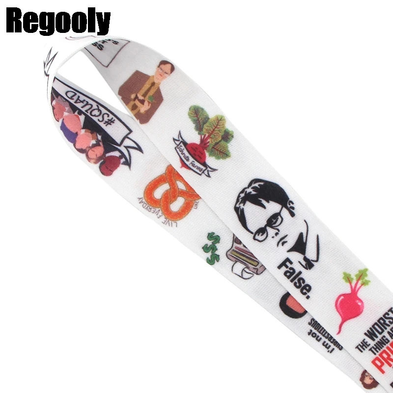 the office tv show lanyard for keys phone cool neck strap lanyard for camera whistle id badge cute webbings ribbons gifts kids free global shipping