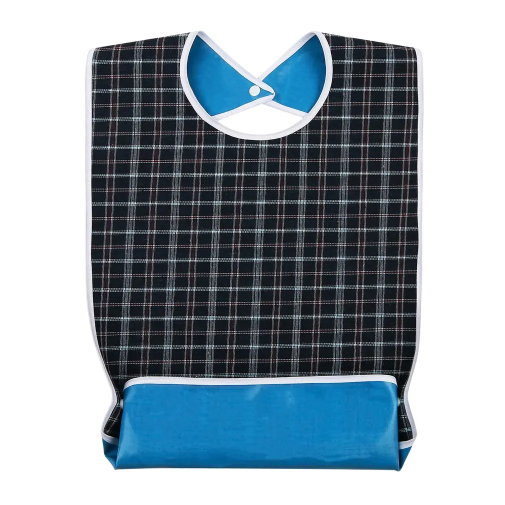 

Large Size Waterproof Adult Bibs For Eating Washable Apron Reusable Clothing Protector For Elderly Disability Men Women