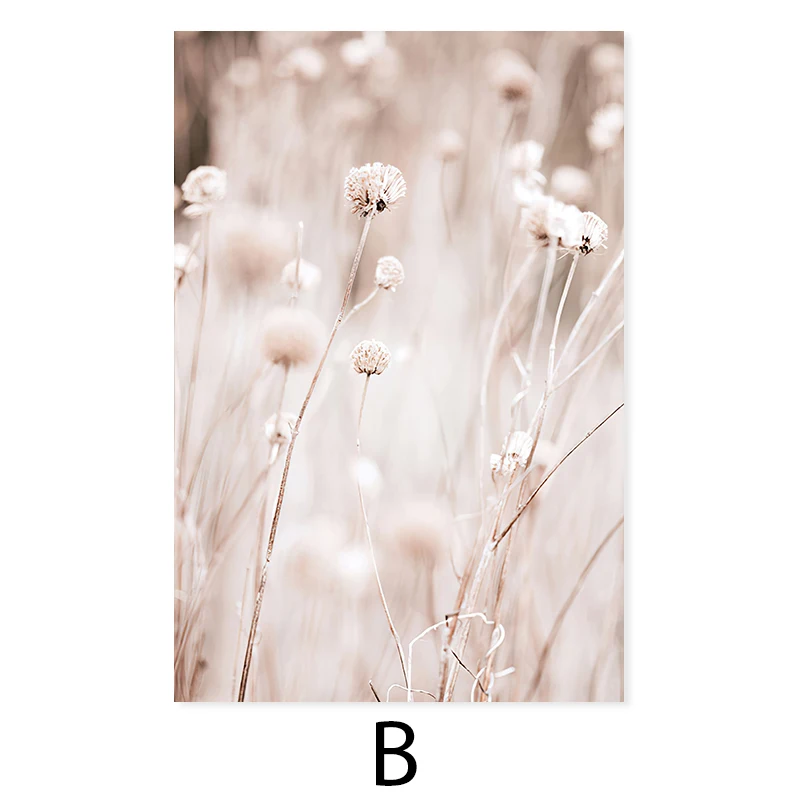 

Modern Ocean Waves Landscape Beach Dried Flowers Poster Canvas Painting Print Wall Art Picture Artwork Bedroom Home Decoration