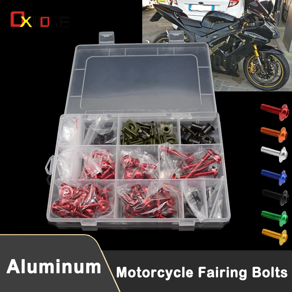 

Motorcycle M6 M5 Fairing Bolts Kit Bodywork Screws Nut For Aprilia RSVMILLE R1000 RSV4 FACTORY SHIVER GT TUONO R 1000R V4 1100RR