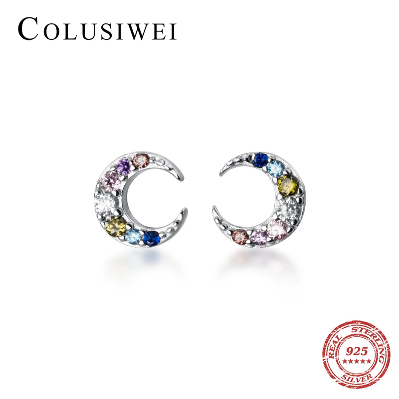 Colusiwei натуральная 925 стерлингового серебра с пересекающимися мигающими звездами