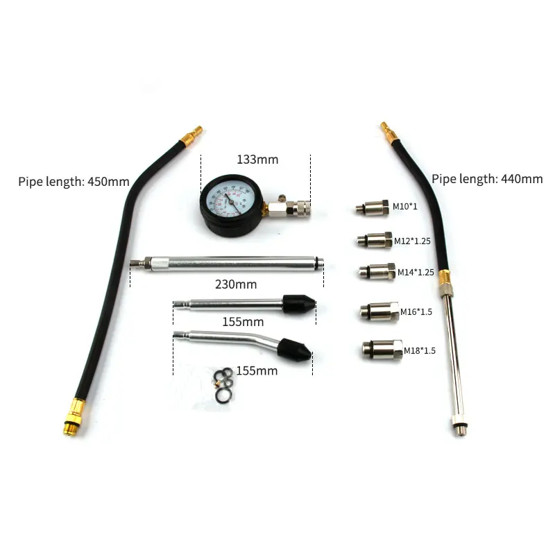 Манометр цилиндра многофункциональный барометр для обнаружения автомобиля