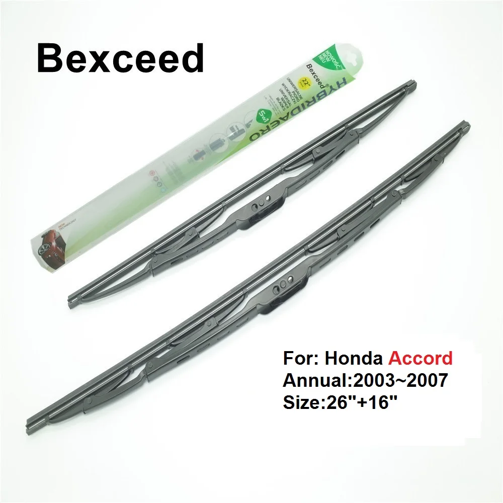 

Щетка стеклоочистителя для Honda Accord Bexceed, 26 дюймов + 16 дюймов, 2003 ~ 2007 дюймов