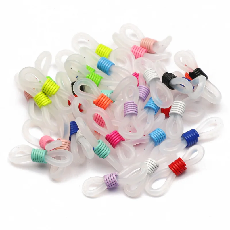 

21x5mm 50pcs Ear Hook Eyeglasses Spectacles Chain Glasses Retainer Ends Rope Sunglasses Cord Holder Strap Retainer Accessories