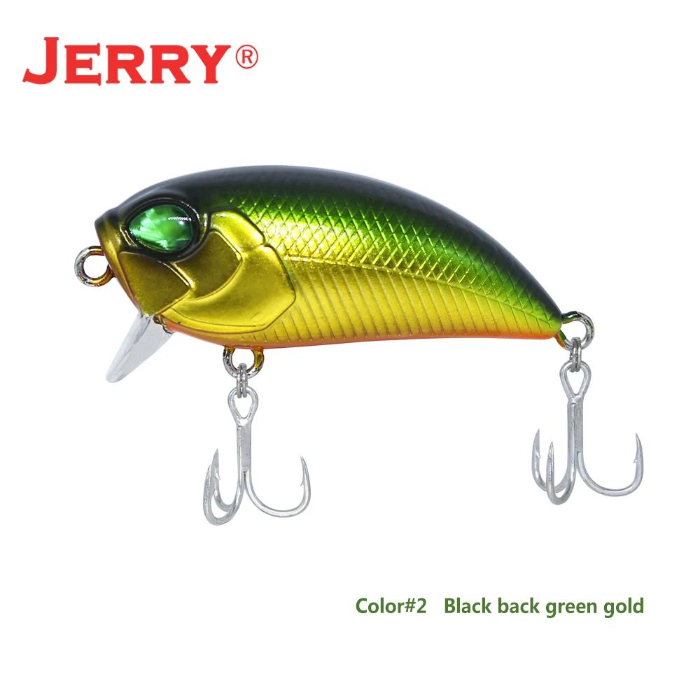 Black green gold Jerry 1 шт. 5 см 8 г сверхлегкие рыболовные приманки жесткая приманка погремушка кренкбейт воблер кренк приманка Магнитная масса форель бас щука приманки - Цвет: Black green gold