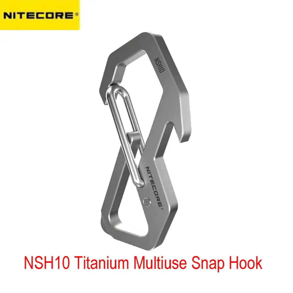 NITECORE NSH10 титановый Многофункциональный Карабин для повседневного использования