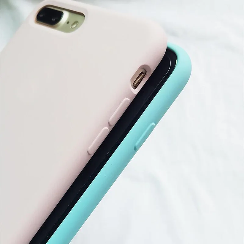 Keepever Original Official Silicone Case For iPhone 6 6S 7 8 Plus Phone case Apple X XS Max XR 5S SE Cover Fundas |