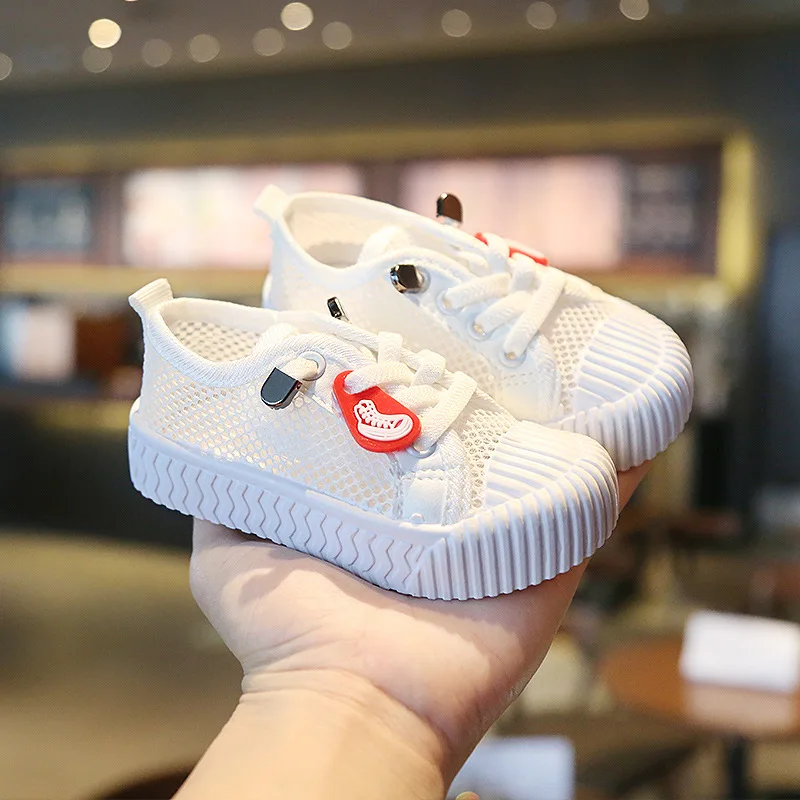2020 летняя новая детская повседневная обувь с перфорацией для мальчиков и девочек