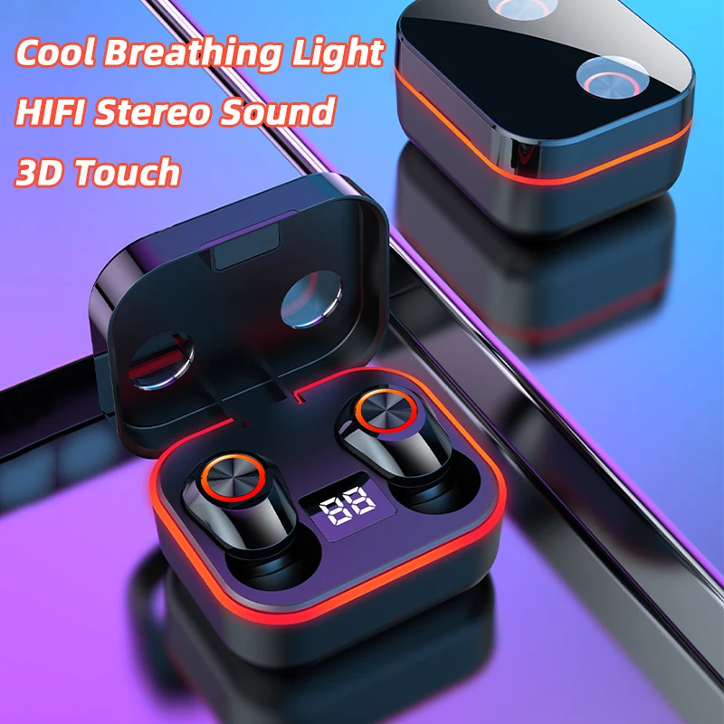 

TWS-M8 Bluetooth беспроводные наушники 3D Touch HIFI Stereo Sports, водонепроницаемые наушники с шумоподавлением, гарнитура с микрофоном