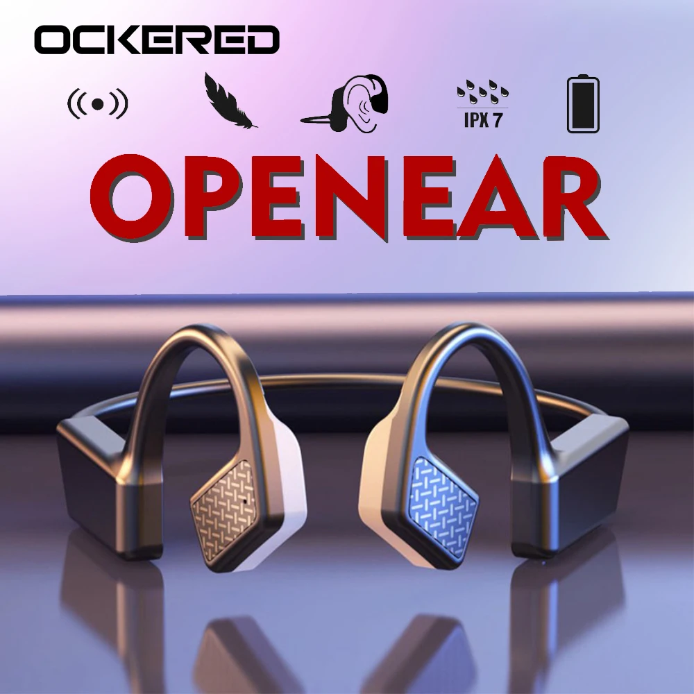 

K08 Smart Bluetooth 5.0 Headphones Bone Conduction Wireless Sports Earphones Sport Waterproof Ear TWS Handsfree Headsets