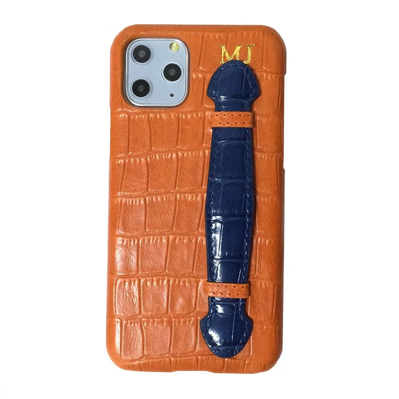 Чехол для телефона Solque из натуральной кожи с ремешком на руку iPhone 11 Pro Max 11Pro