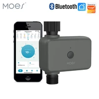 moes smart tuya bluetooth water timer rain delay programmable irrigation timer with automatic and manual watering hub required