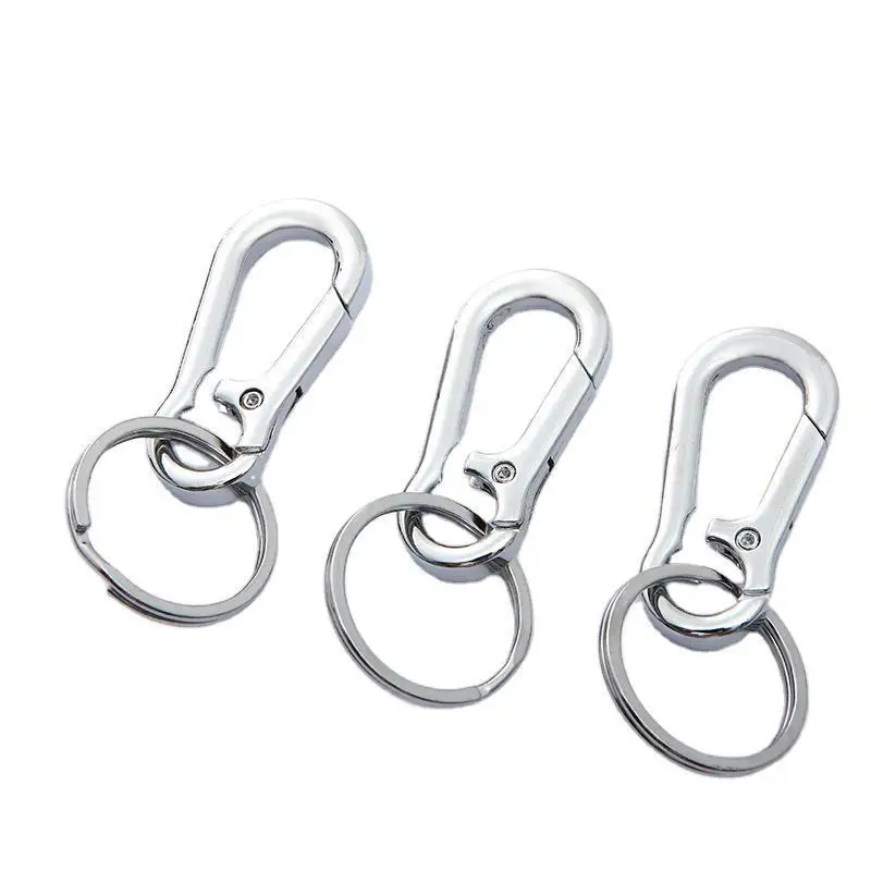 Брелок-Карабин из нержавеющей стали портативный Съемный брелок для ключей