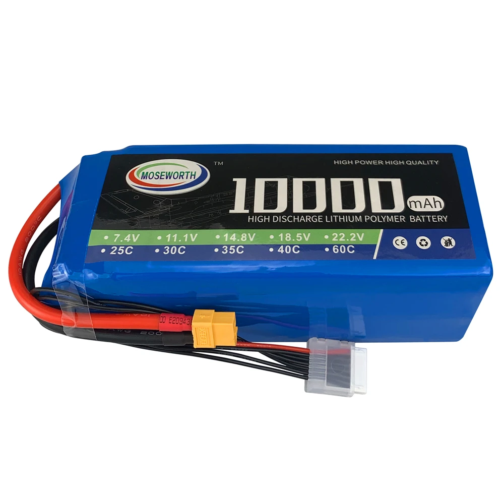 6S 22 2 V 10000mAh 35C RC LiPo аккумулятор для радиоуправляемого летательного аппарата дрона