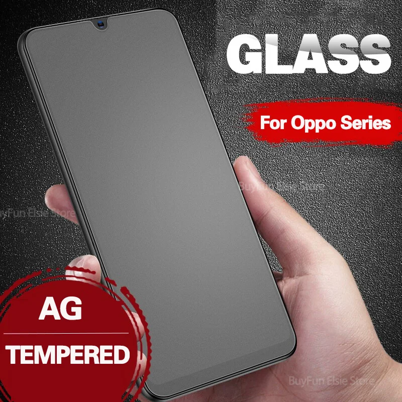 

Matte tempered glass On For Oppo A3 A5 A9 2020 A3s F11 R17 Pro A11X Reno 5G A 2 2F 2Z 9D protective Glass Screen Protector Film