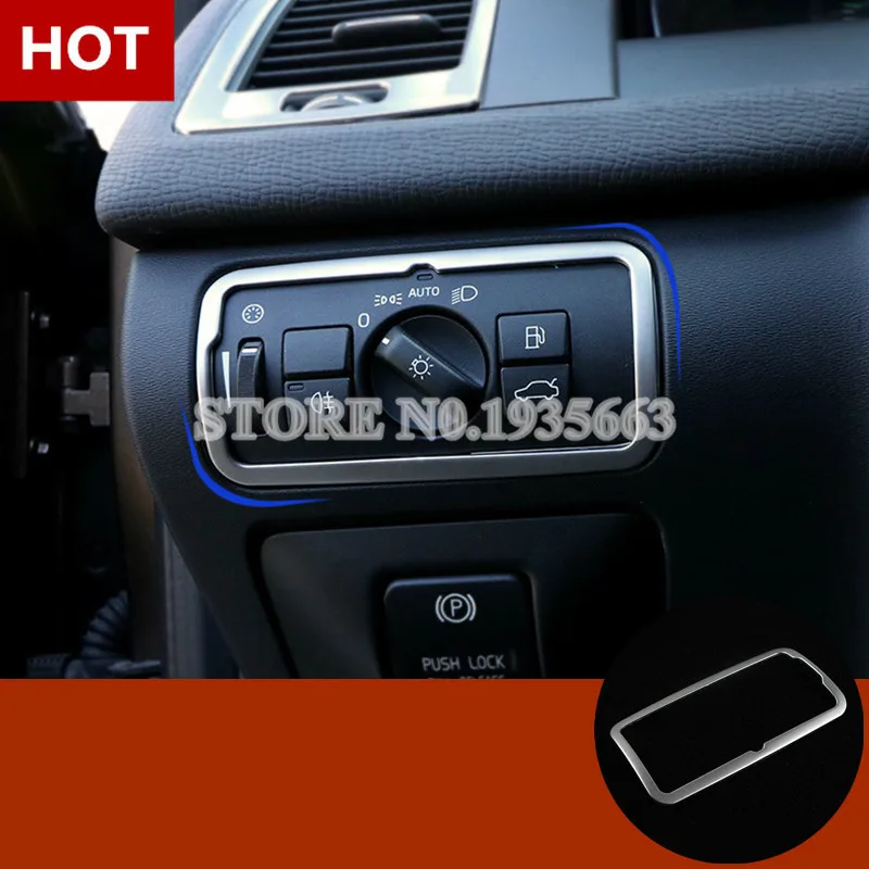 

For VOLVO S60 Interior Headlight Switch Button Trim Cover 2011-2013 1pcs Car Accessories Interior Car Decor