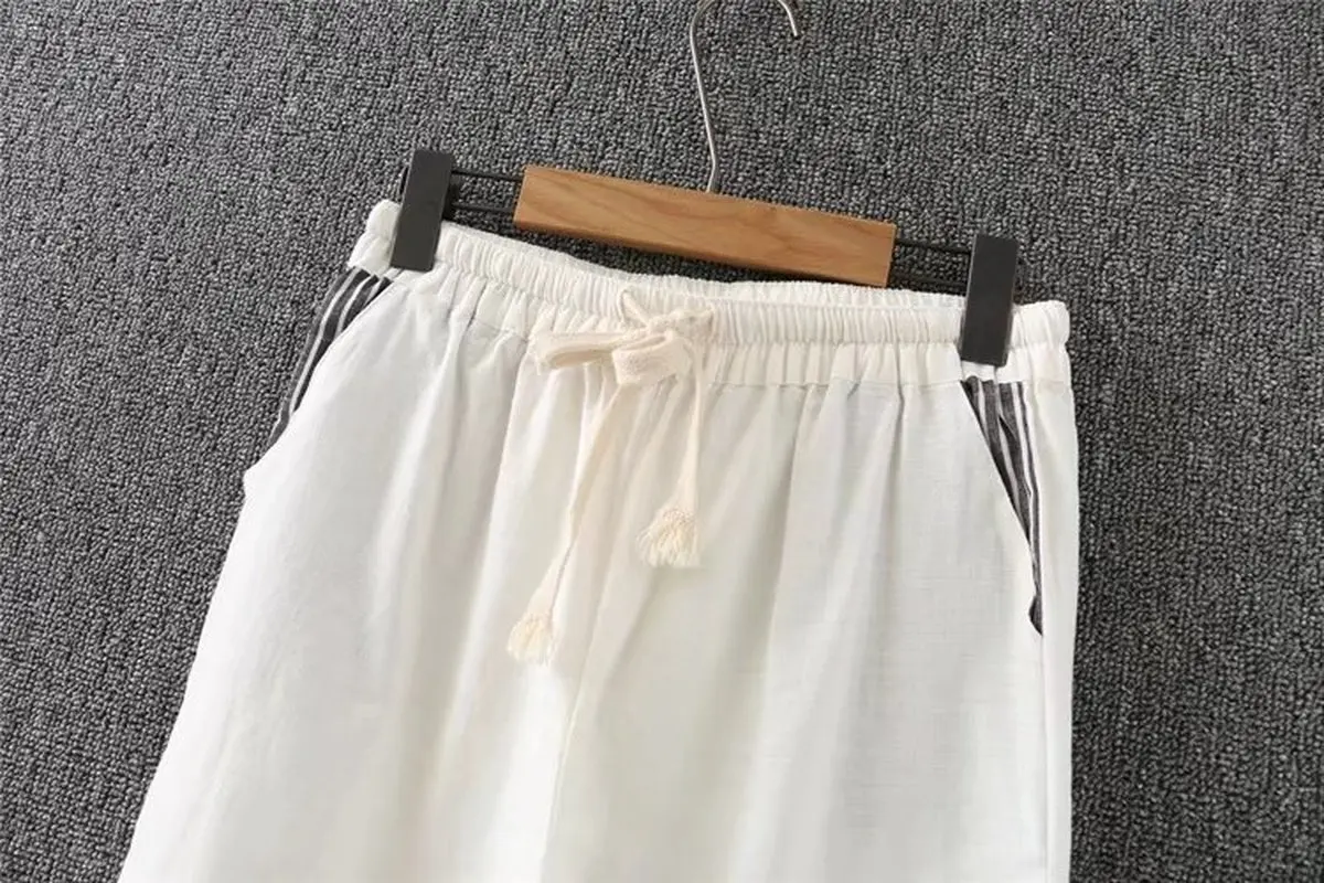 Брюки женские повседневные до щиколотки модная одежда свободного покроя