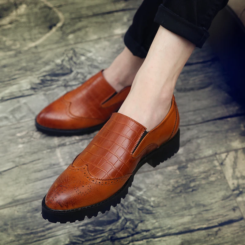 

Shoes Casual Zapatos Casuales Para Hombre De Cuero Sports Casual Shoes For Men Leather Men's Black Leisure Mens Causal