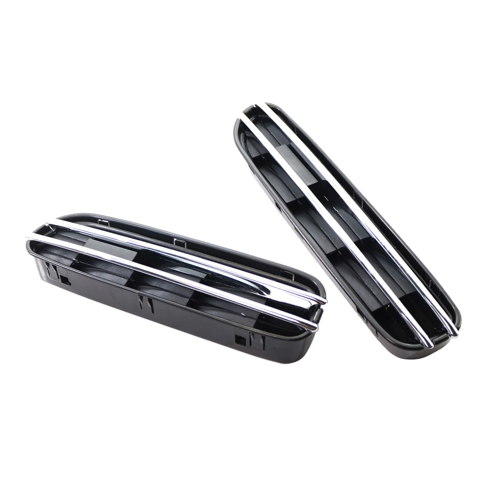 

1 Pair Side Fender Air Flow Vents Grilles Grill Decor Trim Fits for 5 Series E39 E60 E61 M5 2005-2010 Black
