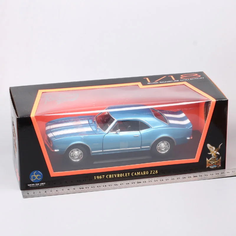 Классические 1:18 Большие весы Chevrolet Camaro Z28 1967 chevy модель автомобиля литая под