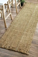 rug runner 100 natural jute loop braided style area rug modern living carpet rugs and carpets for home living room