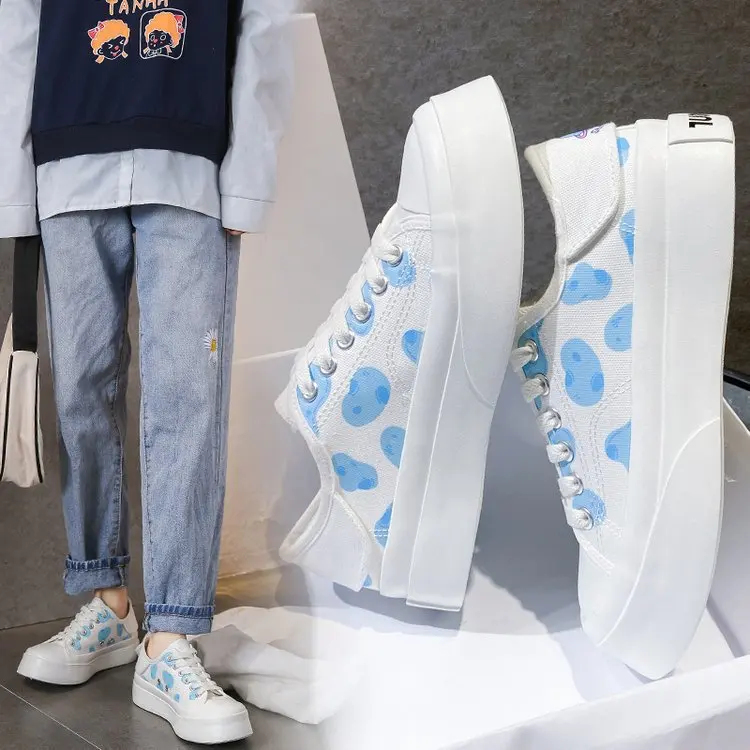 Туфли женские холщовые на шнуровке низкие кроссовки лоферы повседневная обувь