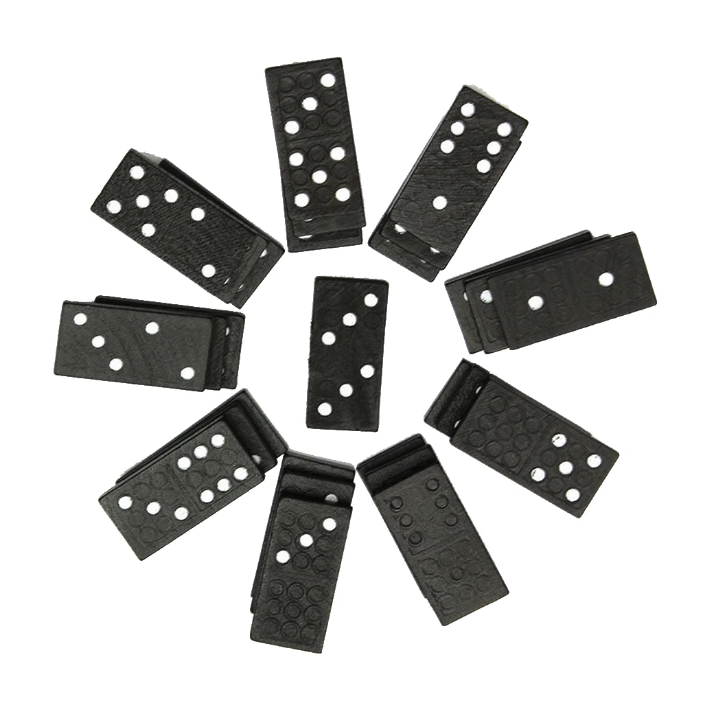 Детский домино игровой набор из 28 штук с деревянной коробкой традиционный