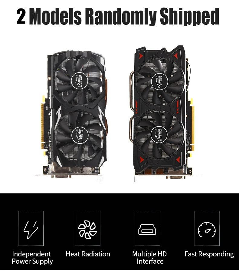 Видеокарта RX 580 8 Гб GPU 128Bit GDDR5 графическая карта для nVIDIA VGA Geforce оригинальная новая