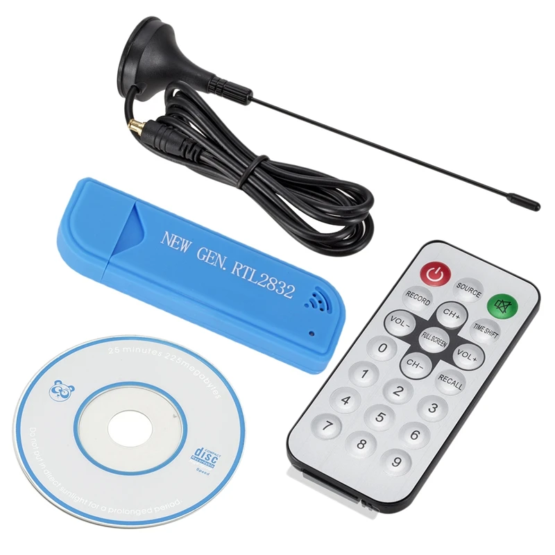 

Портативный цифровой ТВ-приемник Mini USB 2.0 DVB-T + Dab + FM с пультом дистанционного управления